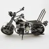 Metal Motorcycle Statues for Home Decor Model Retro Motor Figurine Metal Decoration Handmade Iron Motorbike Prop Vintage 240131