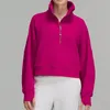 Veste de yoga à col entonnoir pour femme, manteau à demi-fermeture éclair, vêtements surdimensionnés, trou pour le pouce, vêtements de sport, entraînement de gymnastique, haut à capuche, tenues de fitness, sweat à capuche de course