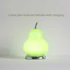 Luci notturne Oggetti decorativi Figurine Crema francese centrale Pera Camera da letto Comodino Studio Ricaricabile Touch Atmosfera portatile Piccola lampada da comodino YQ240207