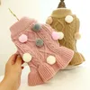 Odzież dla psa Małe swetry sukienka Knit Pet Cat Sweater ciepła bluza szczeniaka Puppy Turtleeck Pullover Knitwear dla średnich psów