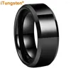 Trouwringen 8MM 6MM 4 Kleuren Band Mannen Vrouwen Wolfraamcarbide Ring Met Hooggepolijste Afgeschuinde Afwerking Uitstekende Kwaliteit Comfort Fit