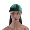 Berets Unisex Men Women Velvet Breathable Bandana Hat Durag Do Doo Du Rag Long Tail Hijab Headwrap Chemo Cap Bonnet Wrap Headwear