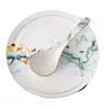 Servis uppsättningar Jingdezhen-Ceramic Tabell Provy Light Luxury Bone China Dinner Plate Simple Modern About Creativity