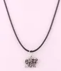 New Arrival Antique Sliver Plated RUNNING WOMAN And LOVE TO RUN Pendant Charm Necklace Wax Chain200R3764776