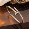 Bracelets à ongles personnalisés en Zircon incrusté de Micro pour femmes, léger, petite foule, Style Ins, conception avancée, Bracelet ouvert