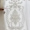 Högklassig vit broderier Flower skärmar europeisk stil Voile Tulle Sheer för sovrummet vardagsrum Windows gardiner 240129