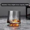 Novel Creative Thick Crystal Whisky Tumbler Glass Spinning Tops Design Hammer Glass of Wine Brandy Cup Winglas 240127