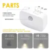 Nachtverlichting LED-nachtlampje EU-stekker Smart Motion Sensor Light 220V Lamp voor thuisgangpad WC Hal Trap Keuken Nachtlamp YQ240207