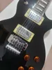 Corps de guitare noire, incrustation trapézoïdale de la touche en palissandre, quincaillerie électronique nickel-chrome, conception ergonomique, Floyd Rose Tremolo, en stock