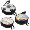 Gift Wrap 3 Pcs Football Storage Box Polyester Creative Money Container Rounded Coin Pocket Bag Small Gifts Bags Modeling Purse