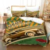 Bedding Sets Cars Duvet Cover Traditional Old Car Race Nostalgic American Set Classic Polyester Quilt For Boys Teens