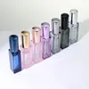 Opslag Flessen 25 Stuks 3ml 5ml 10ml Mini Parfum Navulfles Donkerblauw Cosmetische Verpakking Geur verstuiver Vierkante Lege Glazen Spray