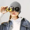 Berets Glasses Knitted Hat Bomber Men's And Women's Windproof Cashmere Ski Knit Solid Color Warm Woolen Winter