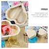 Jewelry Pouches Valentine'S Day Storage Box Heart Shaped Wooden Ring Bracelet Organization Packaging Earrings Gift Crafts