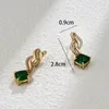 Dangle Earrings Kfvanfi 기하학적 보석 입방 지르코니아 노트 친구를위한 숙녀 선물