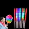 100 stuks feestverlichting kerstversiering LED-licht op suikerspin kegels kleurrijke gloeiende marshmallow sticks ondoordringbare kleurrijke glow stick