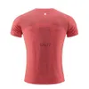 Sport manica corta Assorbente e traspirante designer LL lemons Uomo Camicie da esterno Nuova palestra Fitness Calcio Calcio Maglia posteriore T-shirt ad asciugatura rapida Skinny Maschio lu-lu