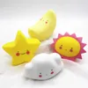 Veilleuses Dessin animé Noël veilleuse LED décoration lune étoile fille enfants enfants jouet lampe pour chambre de chevet avec batterie YQ240207