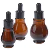 Bouteilles de stockage 1 pièce 10/20/30/ml rechargeable Portable huile essentielle parfum émulsion bouteille vide conteneur compte-gouttes en verre ambre