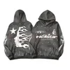 Hellstar Hoodies Yeni Erkek Tasarımcı Hoodies Coat Mens Womans Ceket Hoodie Outwear Mektup Baskı Sweatshirts Hellstar Terry Pants Boyut S-2XL