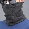 スカーフネックスカーフ実用的な温かい通気性冬の顔カバーソリッドカラー弾性ユニセックス