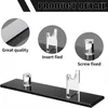 Jewelry Pouches 1Pcs Knife Display Stand Acrylic Case Desktop Single Holder For Home Decor (Clear Base)