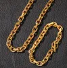 Nya killar guld silver rostfritt stål hiphop länk kedja halsband kedjor föräldrar för män hip hop rapper street dansare bijoux mens9239424