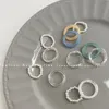 3 Teile/satz Bunte Harz Perle Ringe Für Frauen Mädchen Vintage Einfache Acryl Ringe Set Mode Schmuck Zubehör Party Geschenke 240202