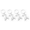 Keychains 4Pcs Roller Skating Keychain Key Ring For Gifts Graduation Party Favors
