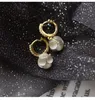 Boucles d'oreilles pendantes de luxe en Zircon pour femmes, mode coréenne, strass opale, fleur géométrique, bijoux inhabituels pour filles