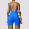 Lu Align Jumpsuit Moditin Women Tanks Camis Set Sexy Back Bh Tops Push Up Seamless Fitness Shorts Gymkläder Färger Liten LL JOGGER LU-08 2024