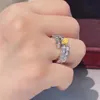 Роскошные ювелирные кольца Baojia High Edition Spiritual с толстым покрытием из розового золота и бриллиантами, кольцо из змеиной кости, точные ювелирные изделия ручной работы для мужчин и женщин Mjgp