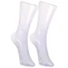 Assiettes décoratives 2 pièces en plastique transparent moule de pied mannequin affichage chaussettes de bas faux pieds pour chaussures hommes et femmes chaussettes