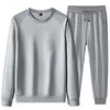 Brand Men Casual Sport Running Sets Jacket Pants 2 Piece Tracksuit Trendy Sportswear Korean Clothing Training Suit 240202