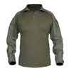 Maglietta tattica militare da uomo Maglietta SWAT Soldati Maglietta da combattimento militare Manica lunga CP Camicie mimetiche Magliette Paintball 3XL 240118