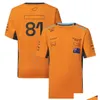 Motorradbekleidung F1 Forma One Kurzarm-T-Shirt 2023 Produkt Team Rennanzug Rundhals-T-Shirt Fan-Stil Jugend-Shirt kann individuell gestaltet werden Dhuoy