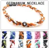 Titanium Sport Accessories Germanium Titanium Woven Necklace Tornado Baseball Halsband Korea Fashion Sport Energy Woven Unisex Necklace18 '' 20 '' 22 ''