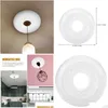 Pendant Lamps Pu Suspended Ceiling Chandelier Base Decorative Round Lamp Panel Building Materials Small White 1Pcs Ring Drop Deliver Dheqc