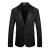 Mäns kostymer 2024 (M-6XL Size) Högkvalitativ kostym Dress Fashion med stilig casual man jacka blazer män