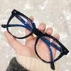 Lunettes de soleil Cadres OEYEYEO Lunettes claires Femmes Anti Blue Light Lunettes Ordinateur Gaming Lunettes Vintage Boîte Faux Optique Spectacle Cadre