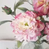 Decorative Flowers 64cm Simulation Two-color Peony Silk Flower Home Living Room Dining Table Vase Decoration Wedding Fake Artificial