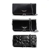 Pochette Rock Swing Your Wings tas Zadig Voltaire dames tote handtas Schouder Designer man Echt leer vleugelketting Luxe mode clutch flap Cross body bagsk5