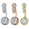 316L Stainless Steel Diamond Belly Button Rings Allergy Zircon Navel Ring Sexy Women Body Jewelry2069651