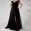 Kuclut kobiety sukienki plus size Eleganckie solidne jedno ramię V Zakryte szyję Niped talii wieczorowe sukienki oversize 240202