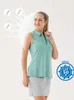 Lu Align Woman Mens Polos Golf Golf T-Shirt Stojak kamizelka kamizelki bez rękawów Polo Sun Golfwear Women Tops Tops Sportswear koszulki Lemon LL Jogger LU-08 2024