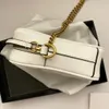 Роскошная сумка на плечо с металлической цепочкой, вертикальная сумка для телефона из воловьей кожи, сумка через плечо 598597
