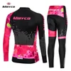 Abbigliamento da ciclismo donna Set Primavera Autunno Maglia lunga Ropa Deportiva Mujer Vestito BMX MTB Bike Outfit Equipaggiamento Ciclismo Femininas 240202