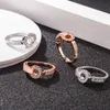 Luxury Jewelry Band Rings Baojia Little Celebrity Charity Full Diamond Cnc925 Sterling Silver Couple Ring Tiktok Straight Enel