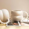 Mugs Creative Ceramic Coffee Mug Nordic Lovely Home Decor Handmade Art Milk Tea Cup Drinkware Personalized