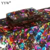 Plånbok Stylish Multi-Color Sequin Evening Bag Luxury Women Bridal Party Prom Blingbling Wedding Clutch Purse Acrylic Handbag 240125